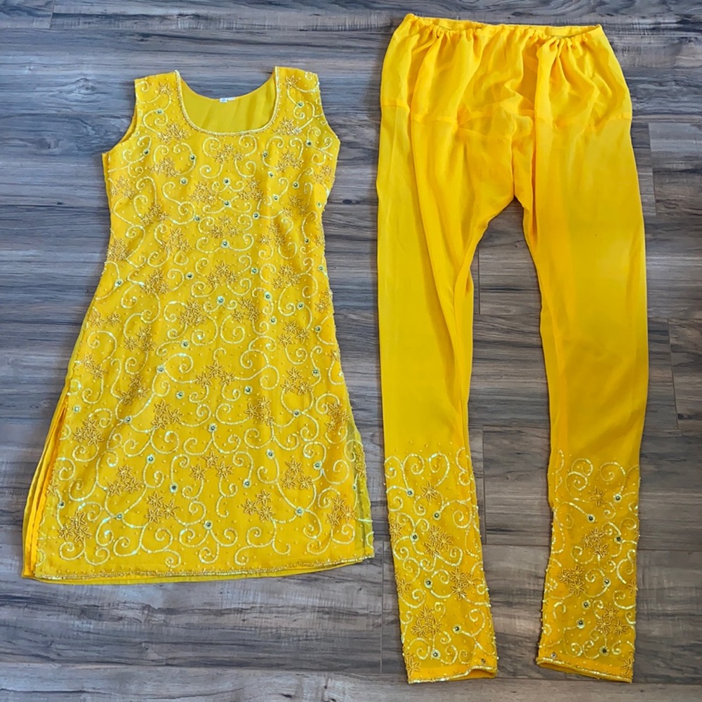 Yellow Indian Shalwar Suit